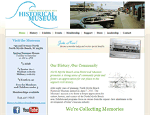 Tablet Screenshot of northmyrtlebeachmuseum.com